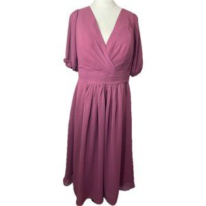 Pomuyoo Liliana Trendy Floor Length Chiffon Bridesmaid Dress    Size: 16W